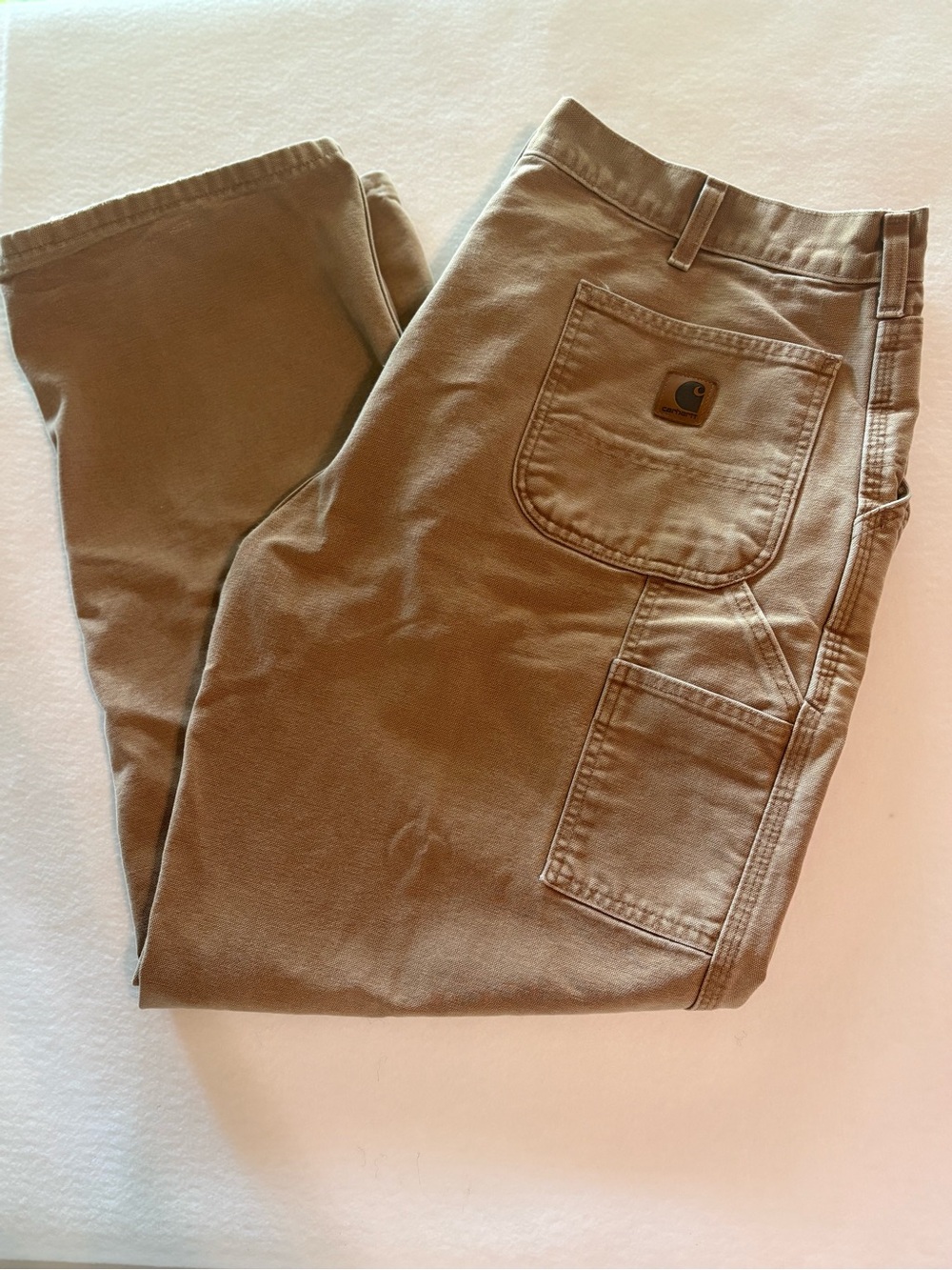 Carhartt Men's Tan Canvas Cargo Pants 40x32